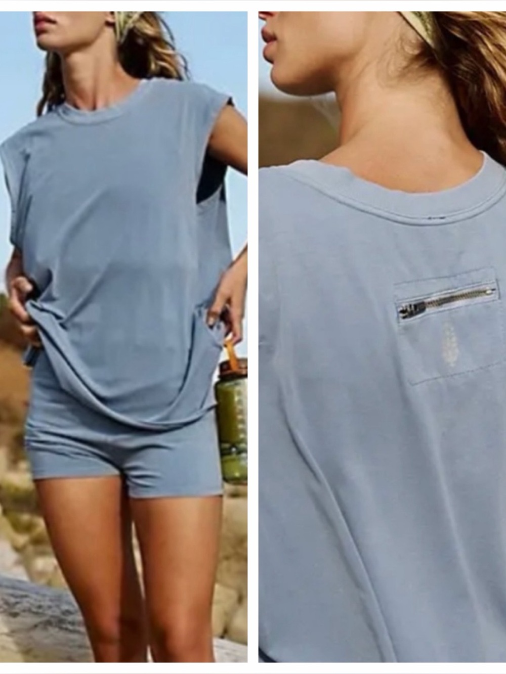 Free People Movement Hot Shot Micro Tank Only In Glacier